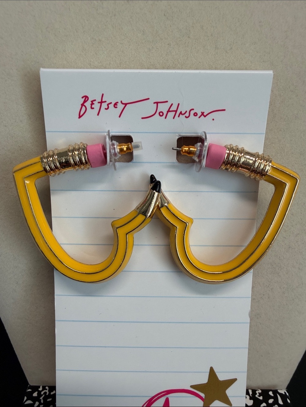 Betsey Johnson | Teacher Inspired Pencil Heart Earrings & Bracelet Set โ๏ธ๐ - Picture 3 of 9